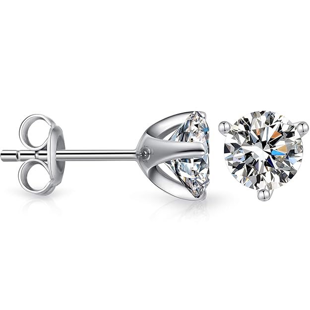 mens earrings stud fake diamond stud earrings diamond earrings fake