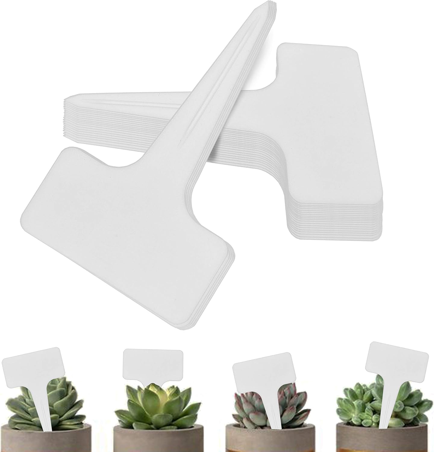 BEADNOVA Plant Labels 70pcs Plant Tags T Type