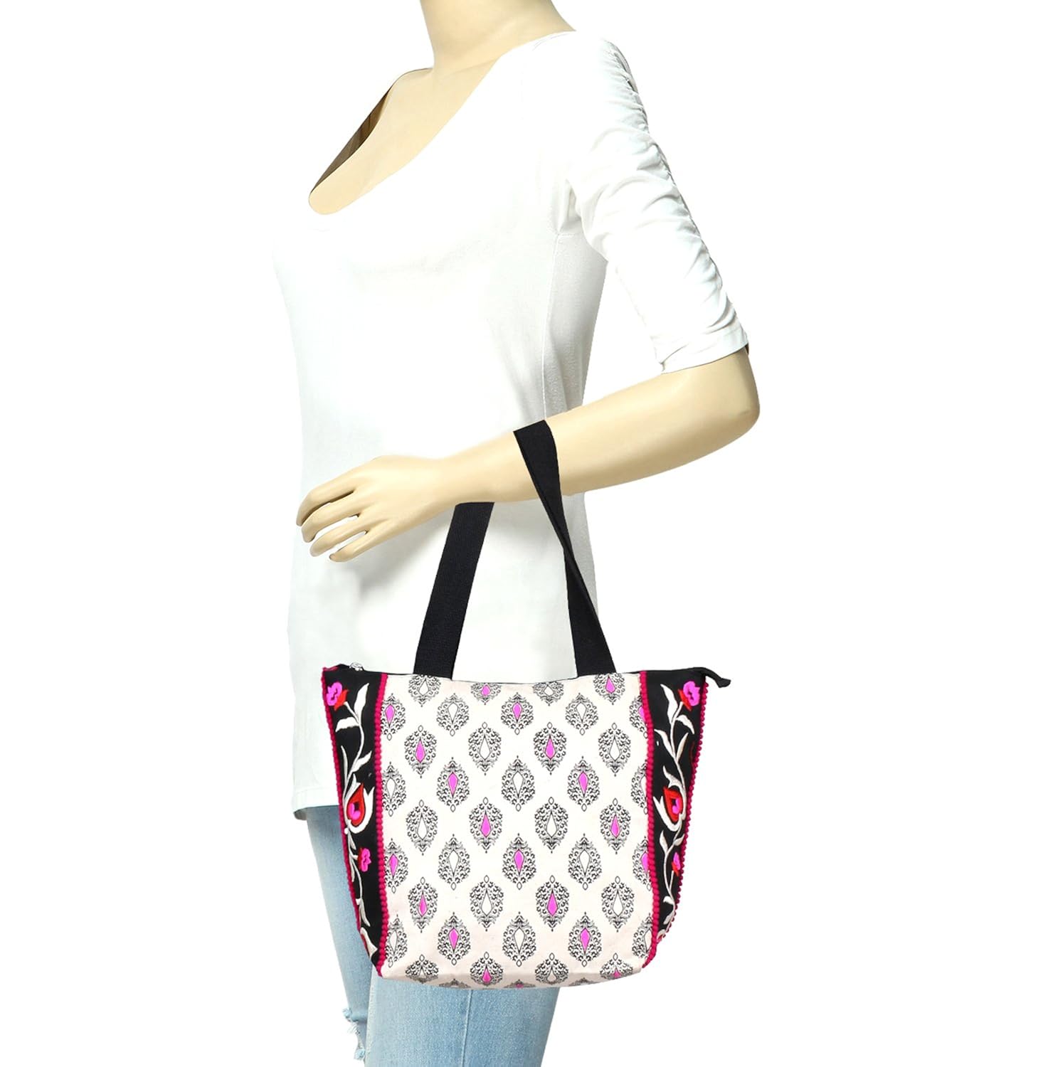 pick pocket girls tote bag (white) (totsl226)