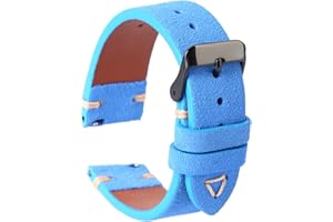 WOUKUP Quick Release Suede Leather Watch Bands Vintage Watchband for Men Watch Strap 18mm 19mm 20mm 21mm 22mm 24mm