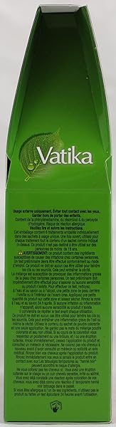 DABUR VATIKA HENNA HAIR COLOR – ZERO AMMONIA HAIR DYE AND CONDITIONER FOR STRONG, SHINY HAIR WITH 100% GREY COVERAGE (RICH BLACK), 6 SACHETS X 10G