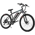 ANCHEER 500W 26" Electric Bike for Adults, 48V 10.4Ah Battery, Up to 45 Miles, 3H Fast Charge, Electric Mountain Bike, 2.1" eMTB Tire, 21 Speed, 22MPH Adults Electric Bicycle