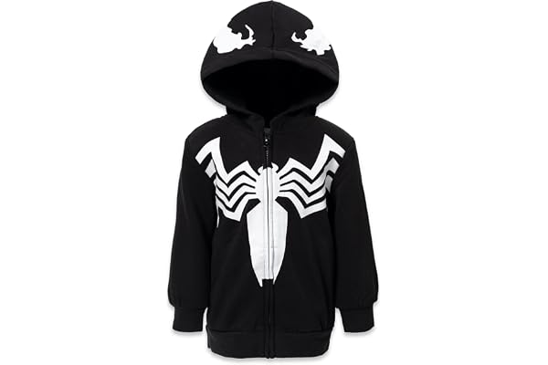 Marvel Spider-Man Spider-Verse Venom Zip Up Hoodie Toddler to Big Kid