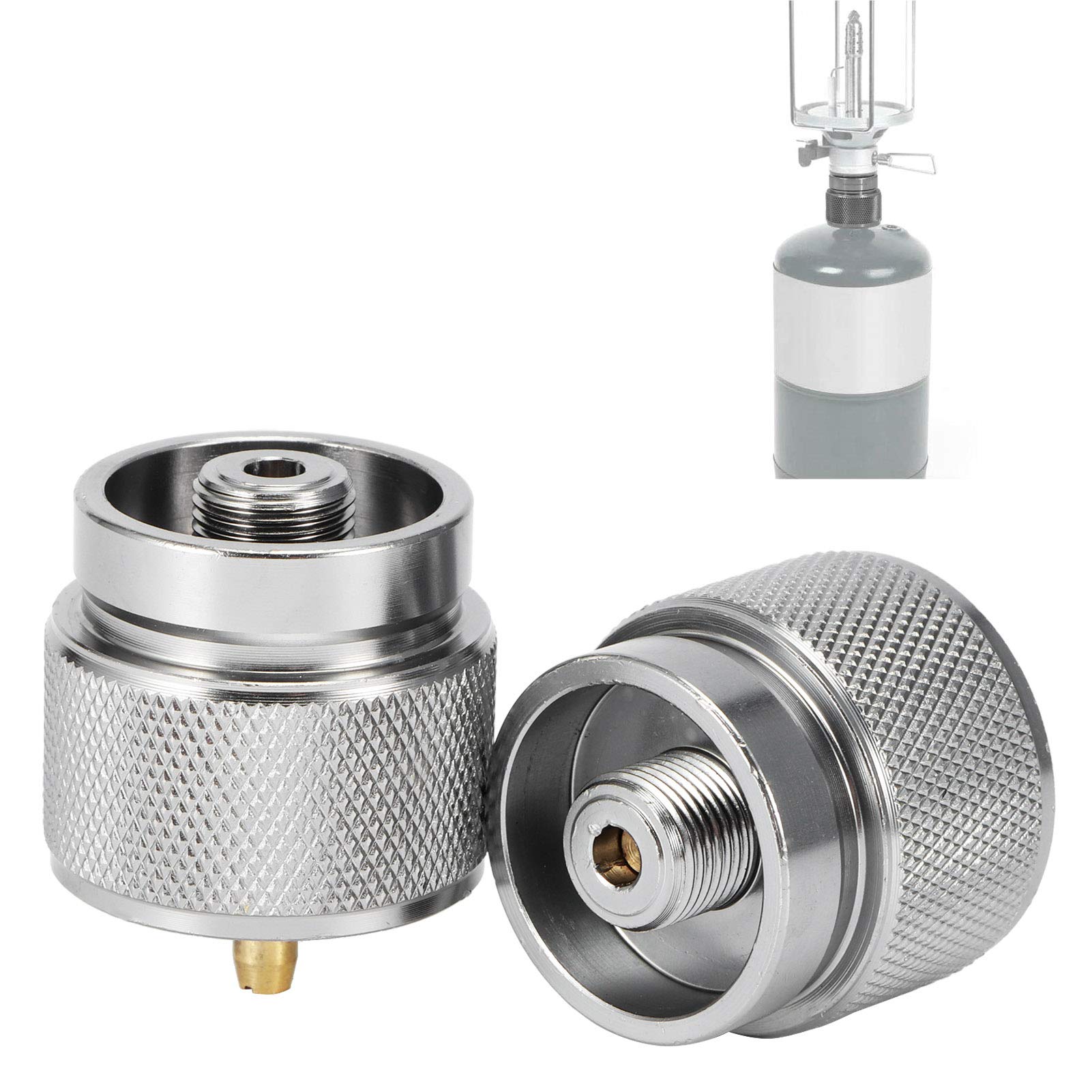 Wear and Corrosion Flat Gas Tank Converter, Stove Adapter, G3/4 DN20 Gas Tank Adapter, Home Garden Use Camping Travel,Gas Torch Adapter