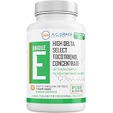 UNIQUE E A.C. Grace Company, Tocotrienols - Tocopherol Free Softgels, 90 Count