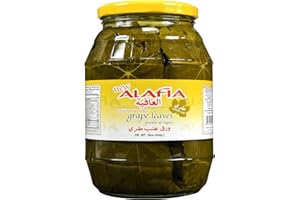 AL AMIN FOODS Al Afia California Style Grape Leaves California Style - Tender Leaves Premium Quality- 16 Oz-475 Gm. Pack of One Jar - ورق عنب طري العافية
