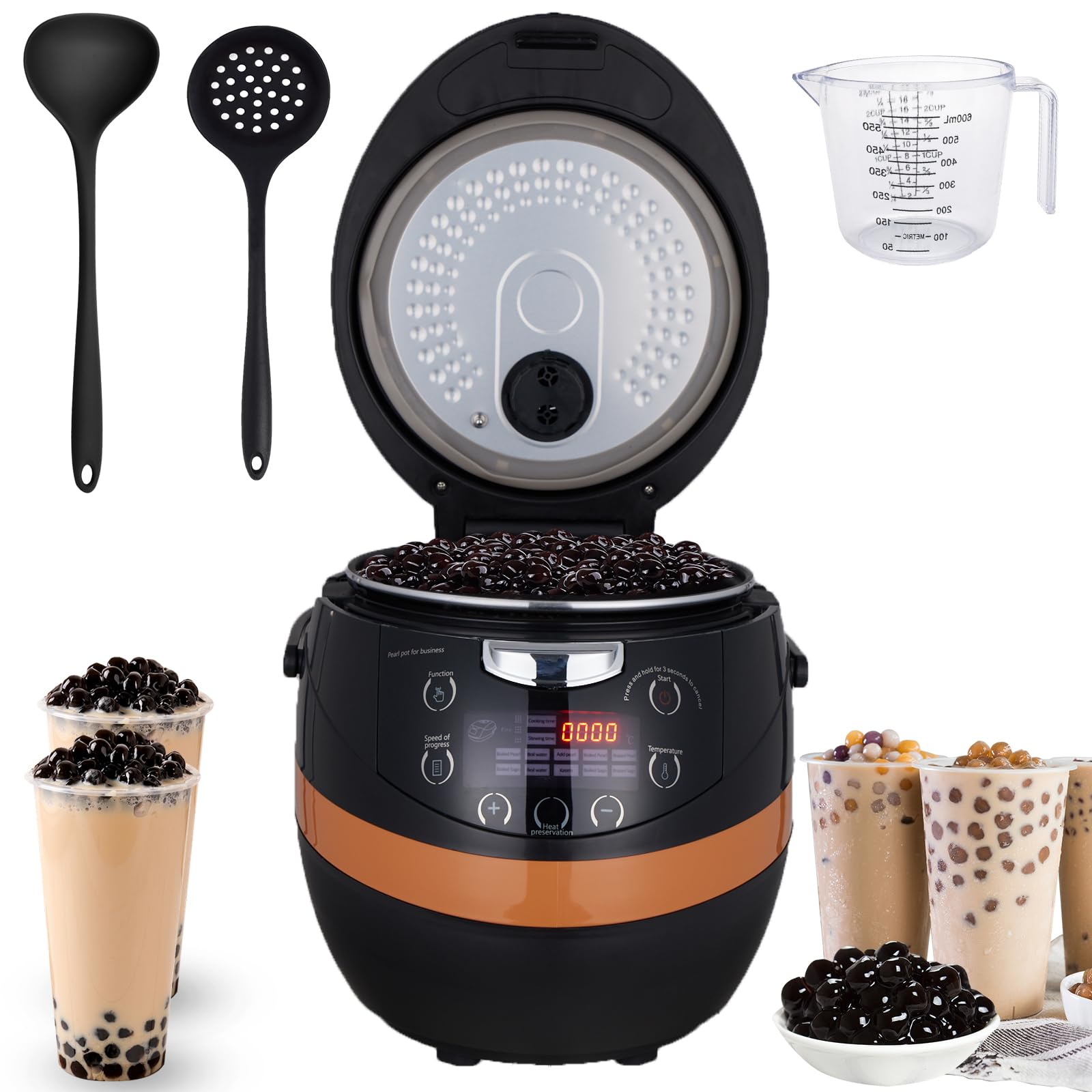 Photo 1 of Automatic Commercial Boba Cooker 7L - 1350W Commercial Boba Maker Boba Machine for Tapioca Pearls Bubble Tea Milk Tea, Suit for Milk Tea Stores Restaurants Dessert Stores Lounge Bars