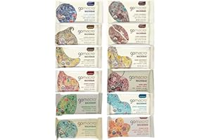 GoMacro Variety Pack, 1 bar each (pack of 12) - 12 Flavors including 3 new flavors