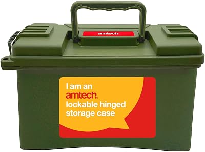 Amtech Plastic Tool Box Waterproof Storage Box Twin Locking Points 4kg 4.7L