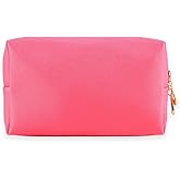 Kososuru Small Makeup Bag Portable Cosmetic Bag for Women Makeup Pouch Waterproof Toiletry Bag for Travel (Rose Red, Normal)