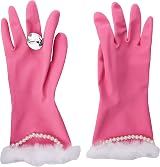Diabolical Pink Pearly Glam Washing Up Gloves One Size Mothers Day Gifts view 3