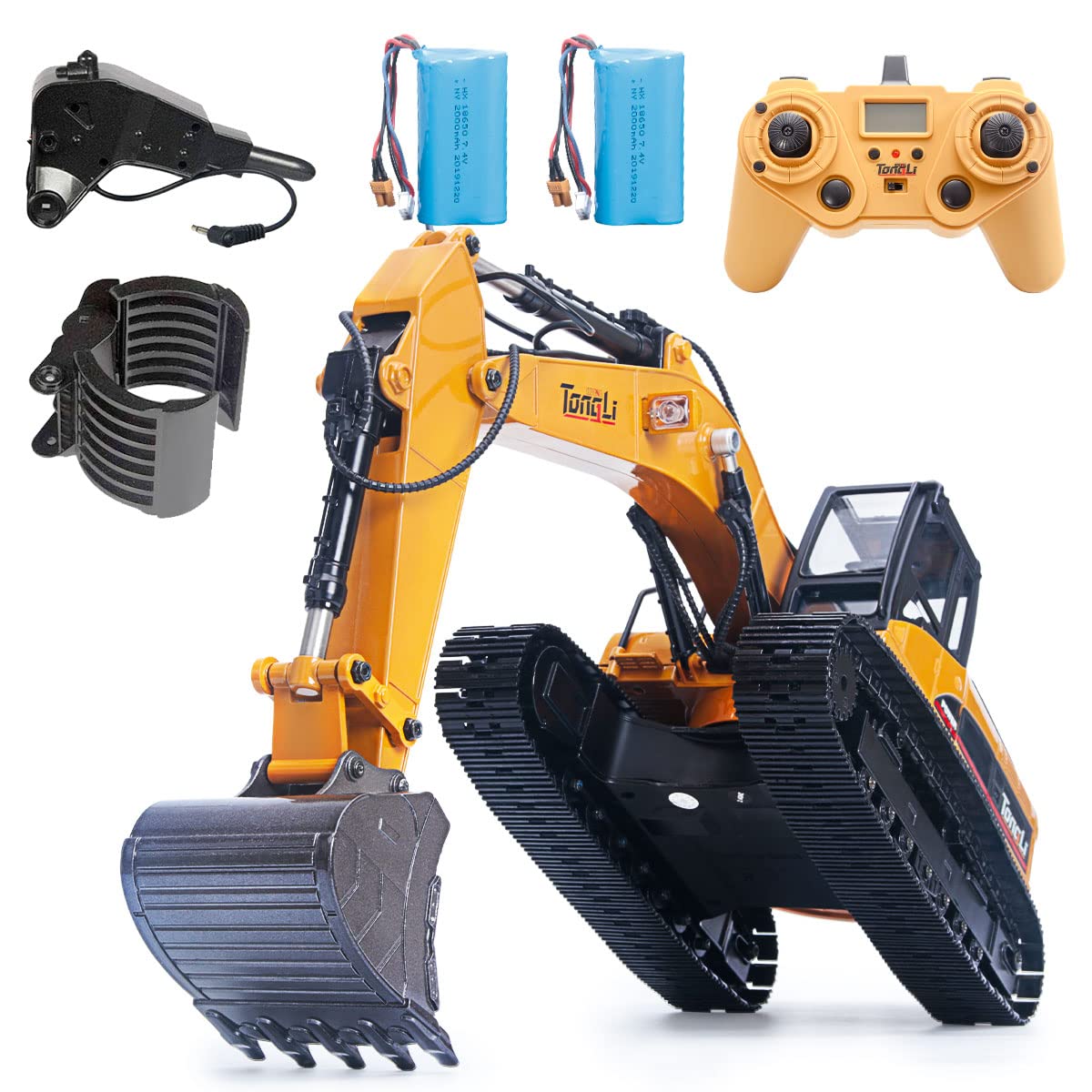 Huina RC Excavator for adults1580 Hobby Remote Control V4 Full