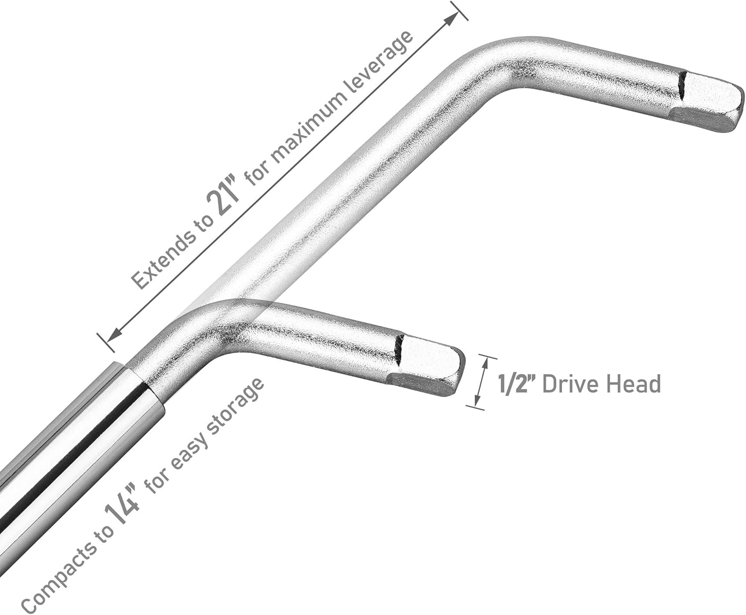 CARTMAN TL120404 4 sockets Telescoping Lug, Wheel Wrench: Automotive
