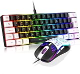 RedThunder 60% RGB Gaming Keyboard and Mouse Combo UK Layout