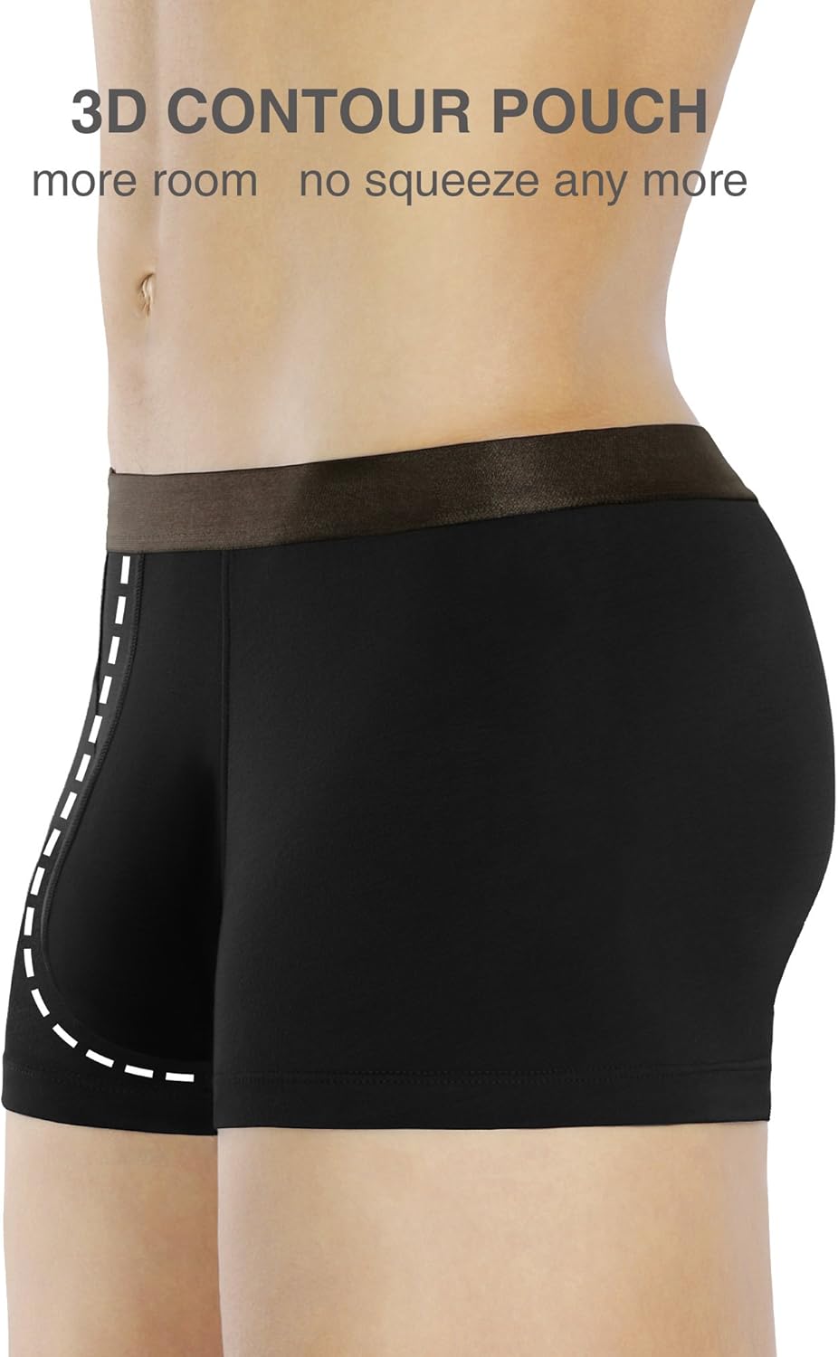 DAVID ARCHY Men's Underwear Breathable Boxer Briefs Bamboo Rayon Trunks in 3 or 4 Pack at  Men’s Clothing store