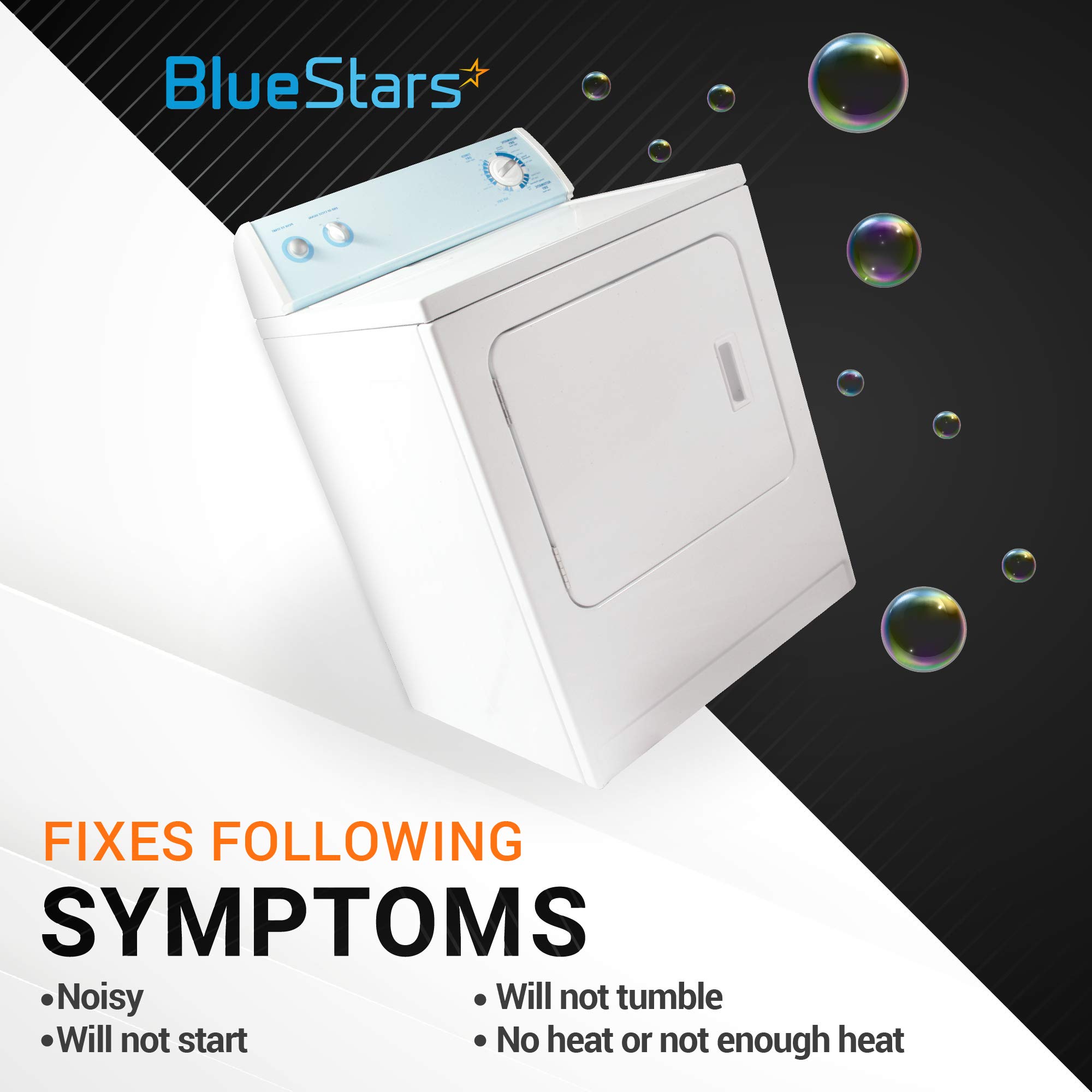 BlueStars 661570V 661570 & 279640 & W10837240 Dryer Drum Belt Idler Pulley and Pulley Kit - Compatible with Whirlpool Maytag Kenmore Dryers WED9200SQ0 WED5600XW0 WED9200SQ0 GEW9250PW1