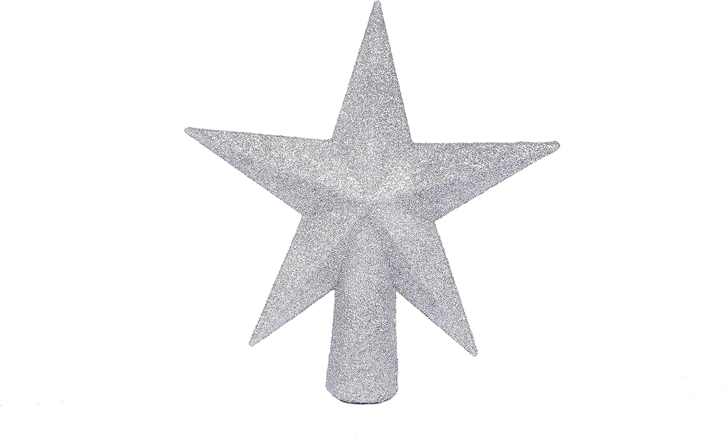 Tree Toppers - YYCRAFT Glitter Star Tree Topper Christmas Decoration-6 Inch,Silver