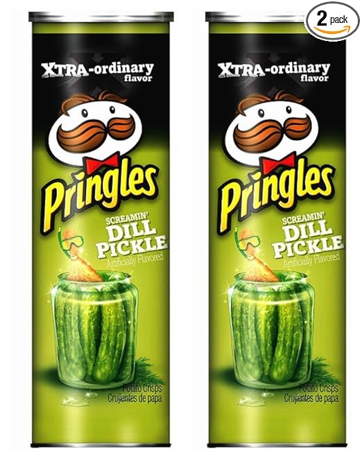 Pringles Screamin' Dill Pickle Potato 