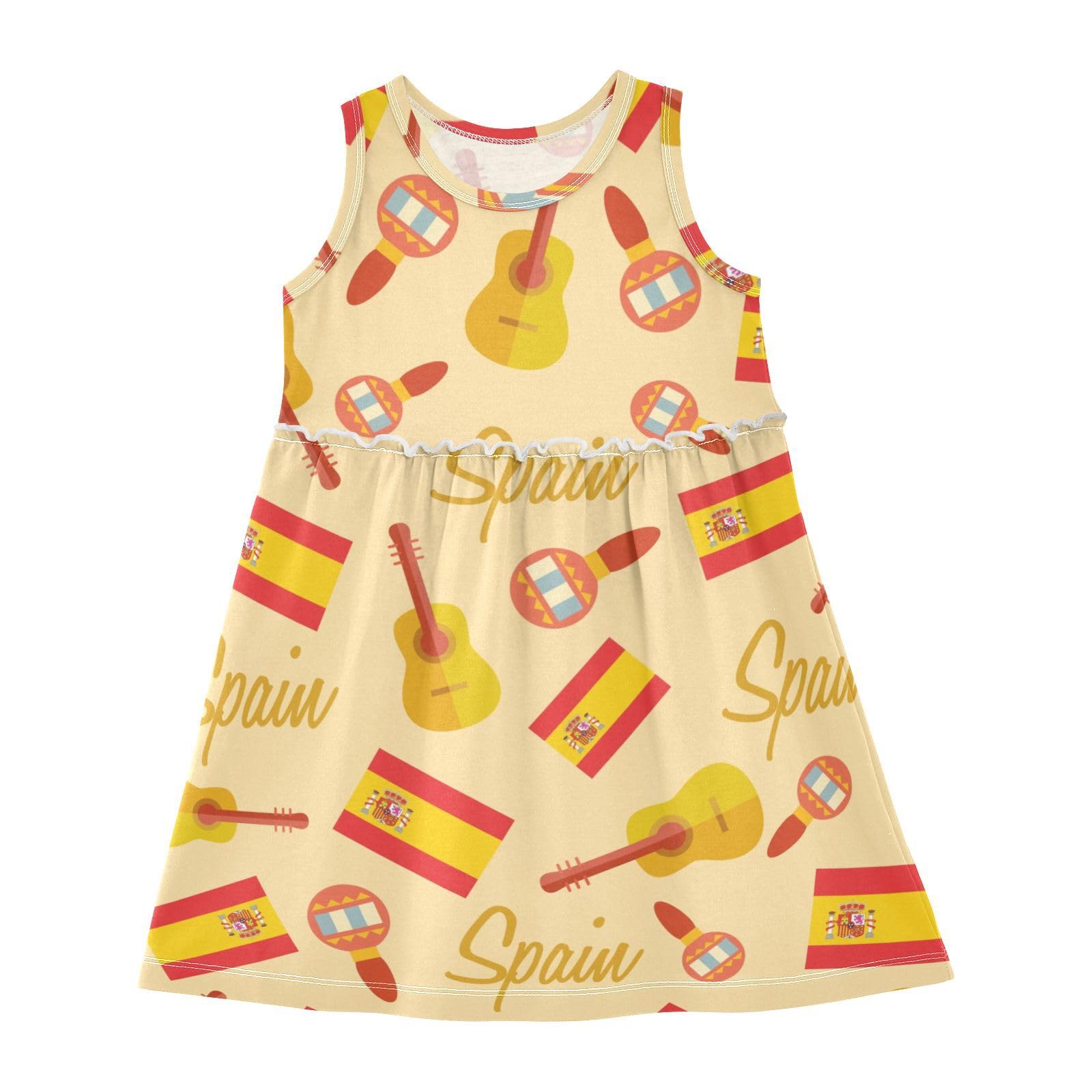 Aflyko Patriot Spring Dress for Girl Spain National