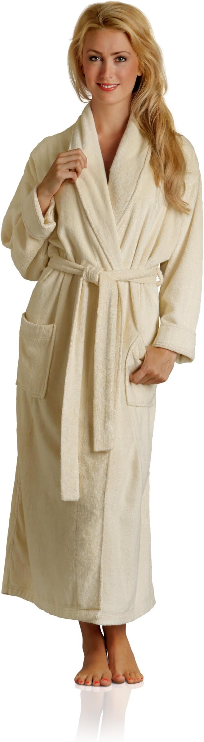 Pure Bliss Terry Robe - Super Absorbent and Soft - Cotton and Bamboo Viscose