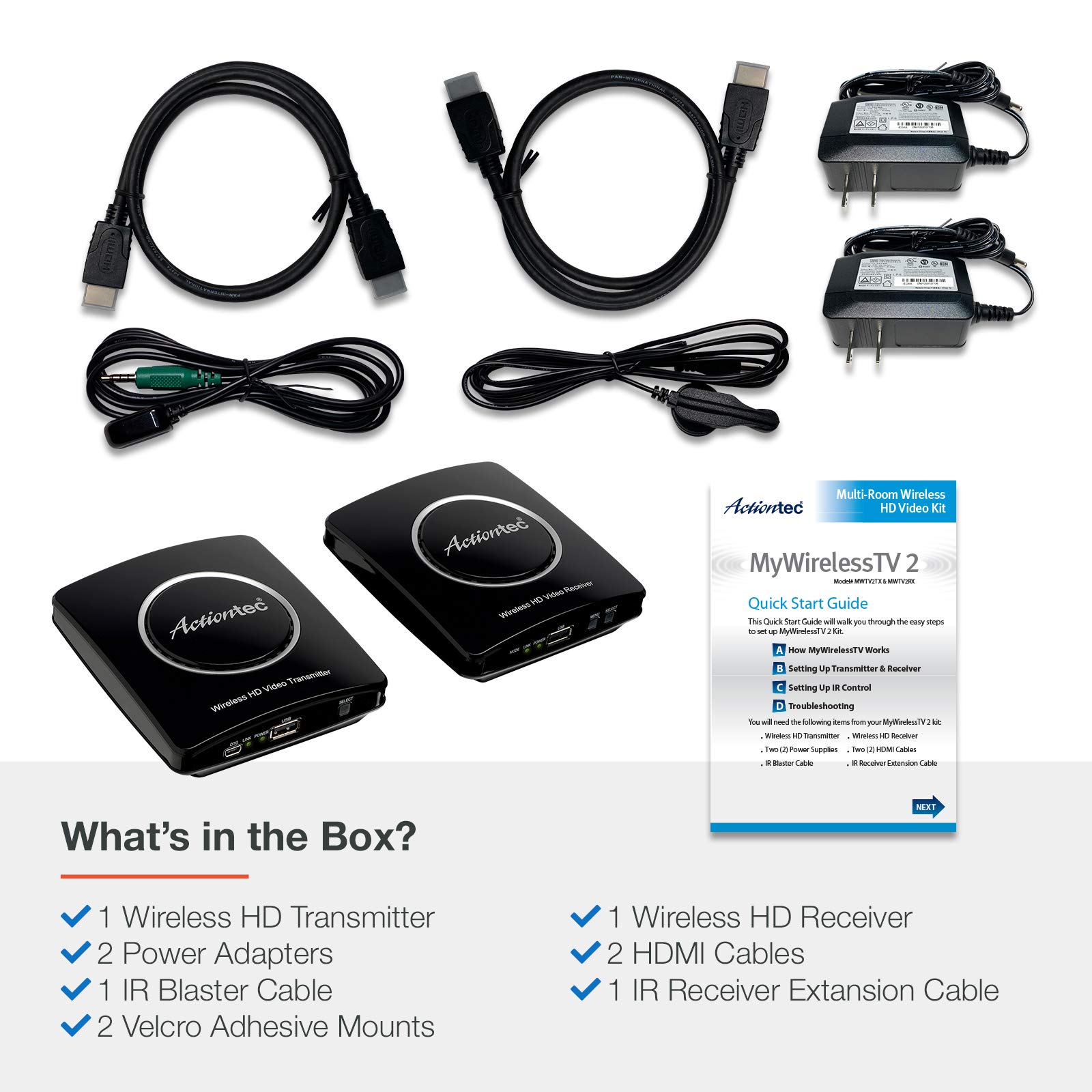 Actiontec ScreenBeam Wireless HD Transmitter & Receiver Extender Kit