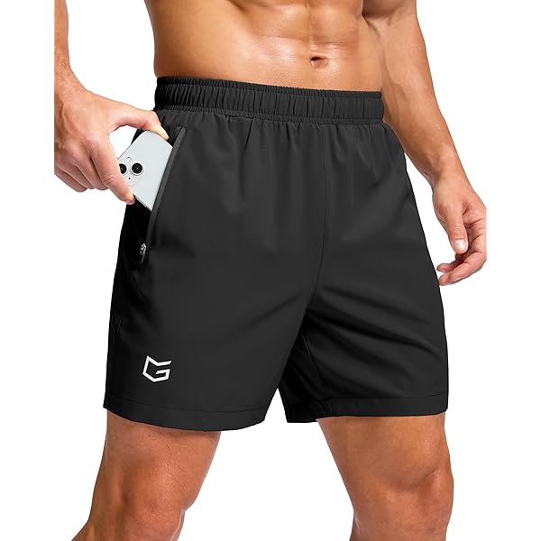 Soothfeel Men's Running Shorts with Zipper Pockets 9