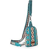 Wrangler Aztec Sling Bag - Southwest Crossbody Trendy Chest Bag