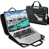 BUG 17.3 Inch Laptop Case Hard Shell, Protective Laptop Carrying Case with Stand for Heat Dissipation