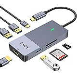 USB C Hub MacBook Adapter, 7 in 1 Portable USB C Dongle Thunderbolt 3 Hub USB C to HDMI with USB C Charging, USB 3.0…