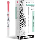 Zebra Pen MILDLINER No Bleed Highlighter, Red Color, Dual Tip, 12-Pack | Broad and Fine Point Tip Marker Set, Ideal for Bible Highlighting, Journaling, Office, School and Teacher Supplies (78130upc)
