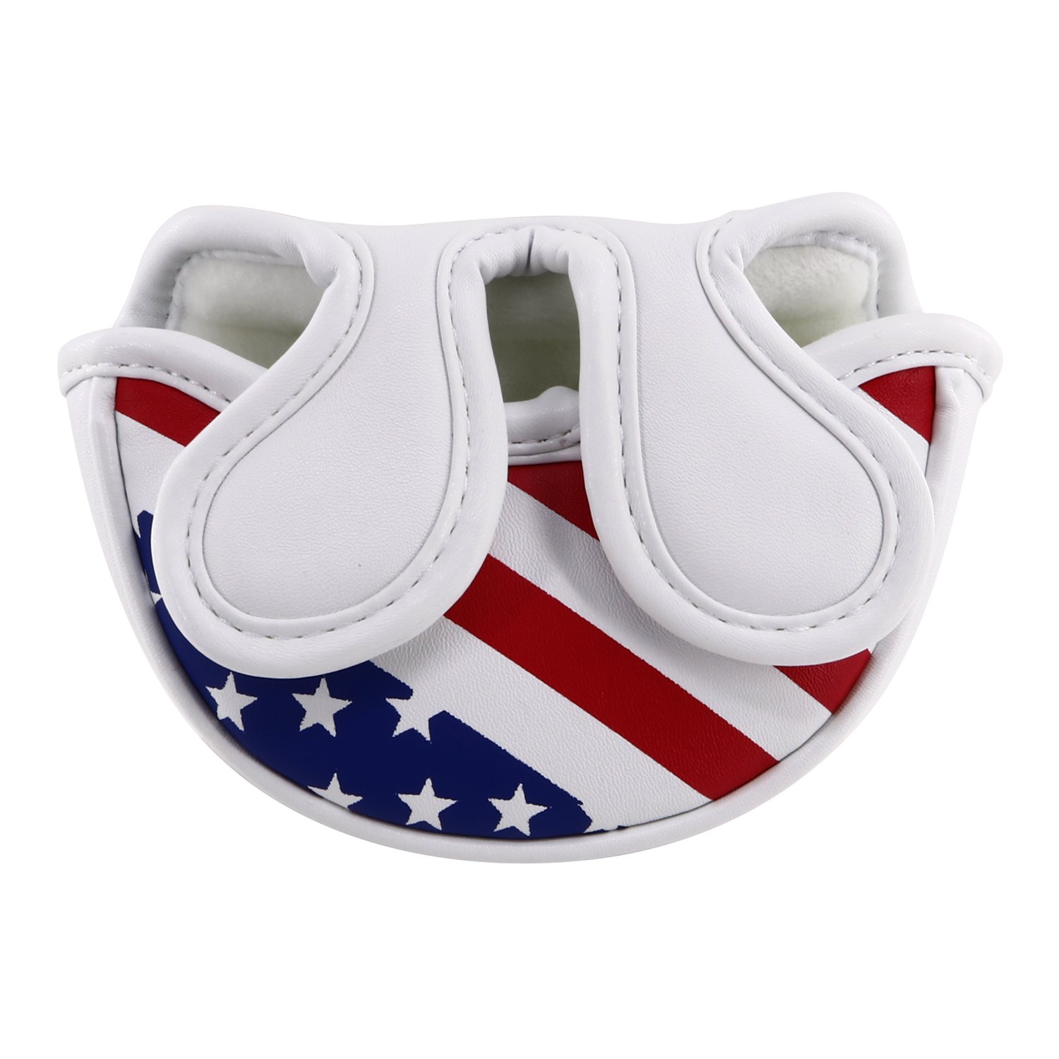 Photo 1 of Craftsman Golf Stars and Stripes USA Semi Half-Mallet Headcover for Scotty Cameron Odyssey Taylormade Rossa Putter (for Center Shaft Putter)
