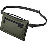 ALPAKA Zip Pouch Max V2 - Green Axoflux 210D Water Resistant Fabric, Weatherproof YKK Zippers,Front Zip Pocket, Compact Men Sling Bag - Passport Holder & Travel Wallet Pouch for Family Men