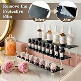 AZEAM Acrylic Riser 3 Tier Black Display Stand Large Perfume Cupcake Amiibo view 3