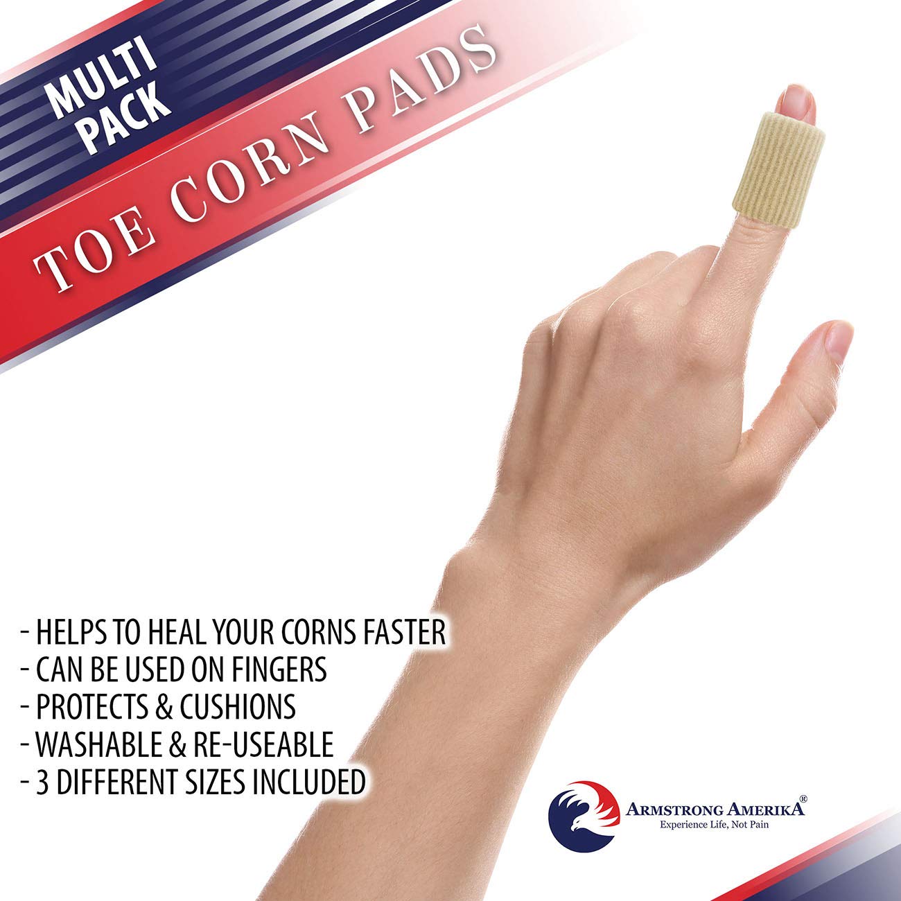 Corn Pads Toe Sleeves – Toe Pads to Protect & Cushion Sore Toe Corns, Blisters & Toe Calluses. Cover, Pad & Guard Your Corns, Blister or Callus for Fast Pain Relief : Beauty