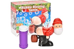 Santa Bubble Machine For Kids, Bubble Blower Fart Machine With Sound, Funny Christmas Decorations, Christmas Bubble Maker Bat