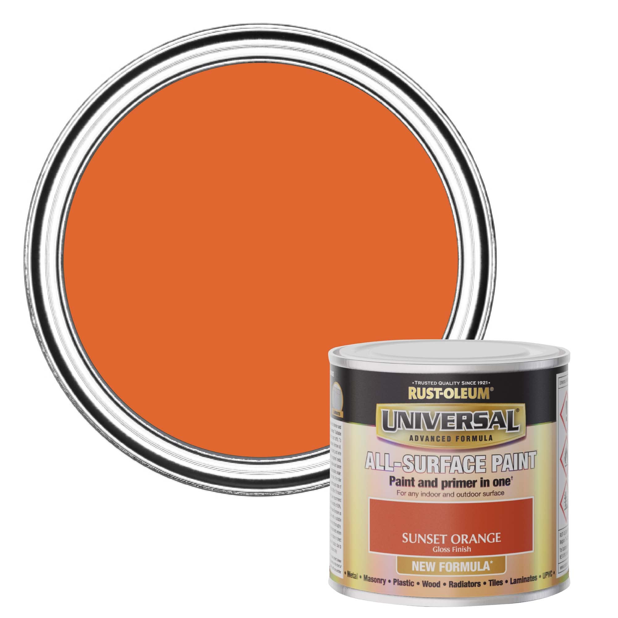 Rust-Oleum Universal Gloss Sunset Orange 250ml