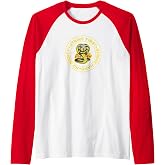 Cobra Kai Strike First Circle Logo Raglan Baseball Tee