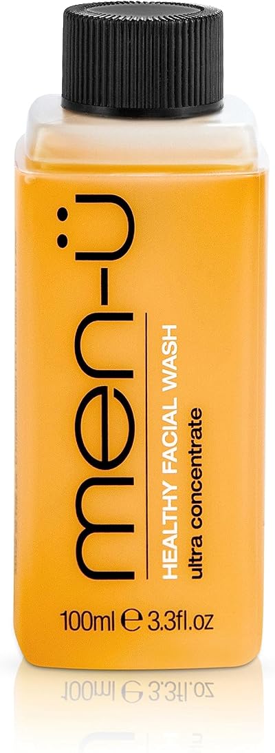 men-ü Healthy Facial Wash 100ml - Ultra Concentrate, 265 Washes, Pre/Post Shave