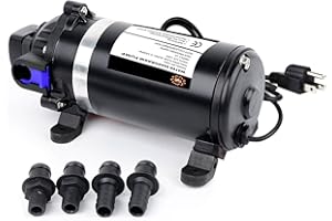 AC110V Self Priming Water Pressure DiAC 110-120V 160PSI 5.1L/min -High Pressure Water Diaphragm Pump, Misting Booster Pump Sp