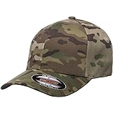 Flexfit Multicam Camo 6 Panel Baseball Cap Officially Licensed Multi-Cam Pattern (Large/X-Large, Multicam)