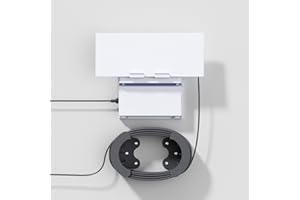 Accecraft Starlink Router Mount, Standard V3 Mesh Router and Starlink Gen 3 Power Supply Mounting Kit with Ethernet Cable Caddy, Space Saving, Suitable for Home/Office/RV/Boat