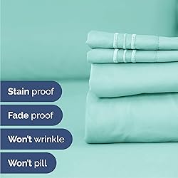 Queen Size 4 Piece Sheet Set - Comfy Breathable