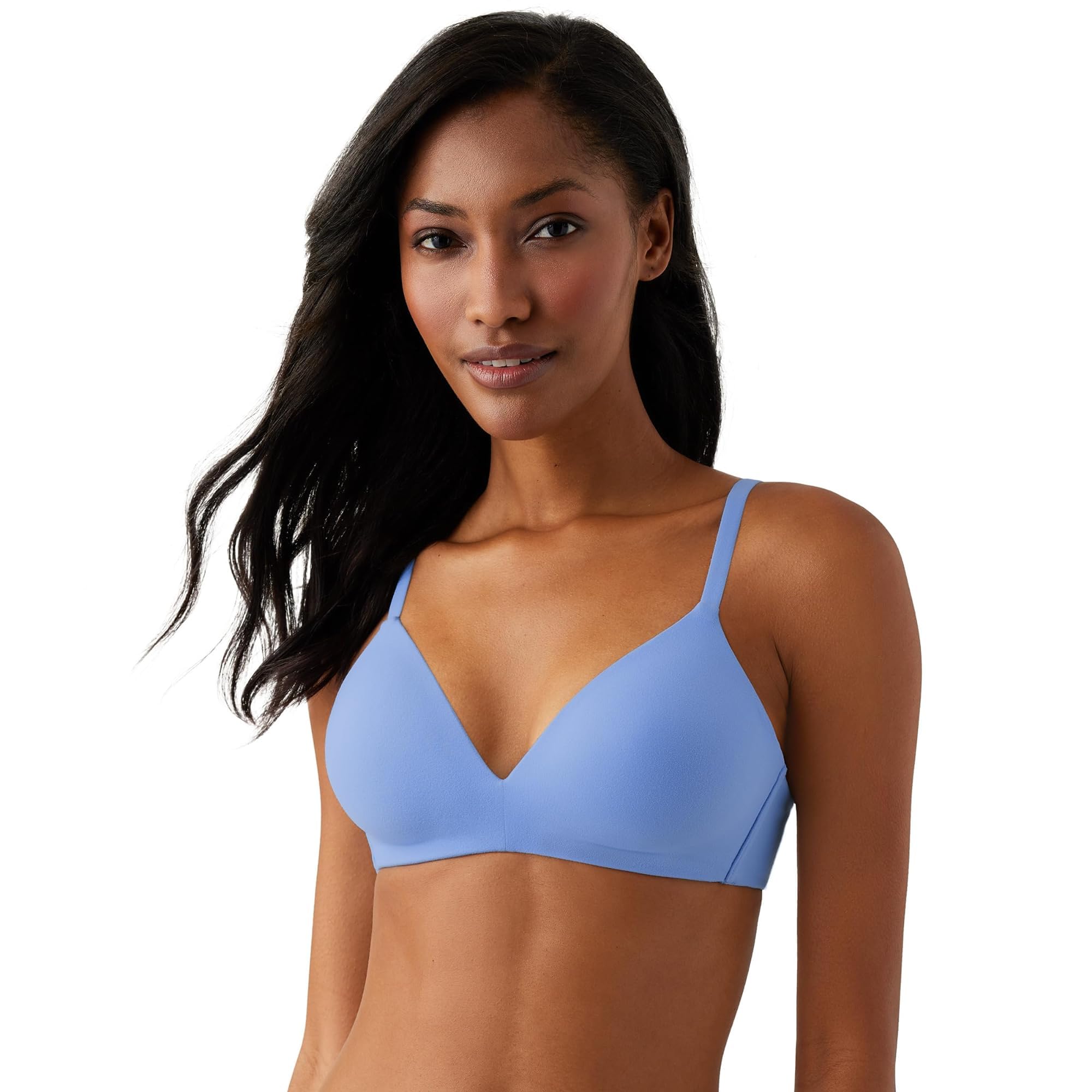 Wacoal Women’s How Perfect Lightly Padded Wire Free Mid Coverage T-Shirt Bra, 852189, Blue Hydrangea, 34C