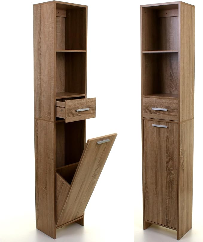 Marko Bathroom Wood Effect Bathroom Furniture Storage ...