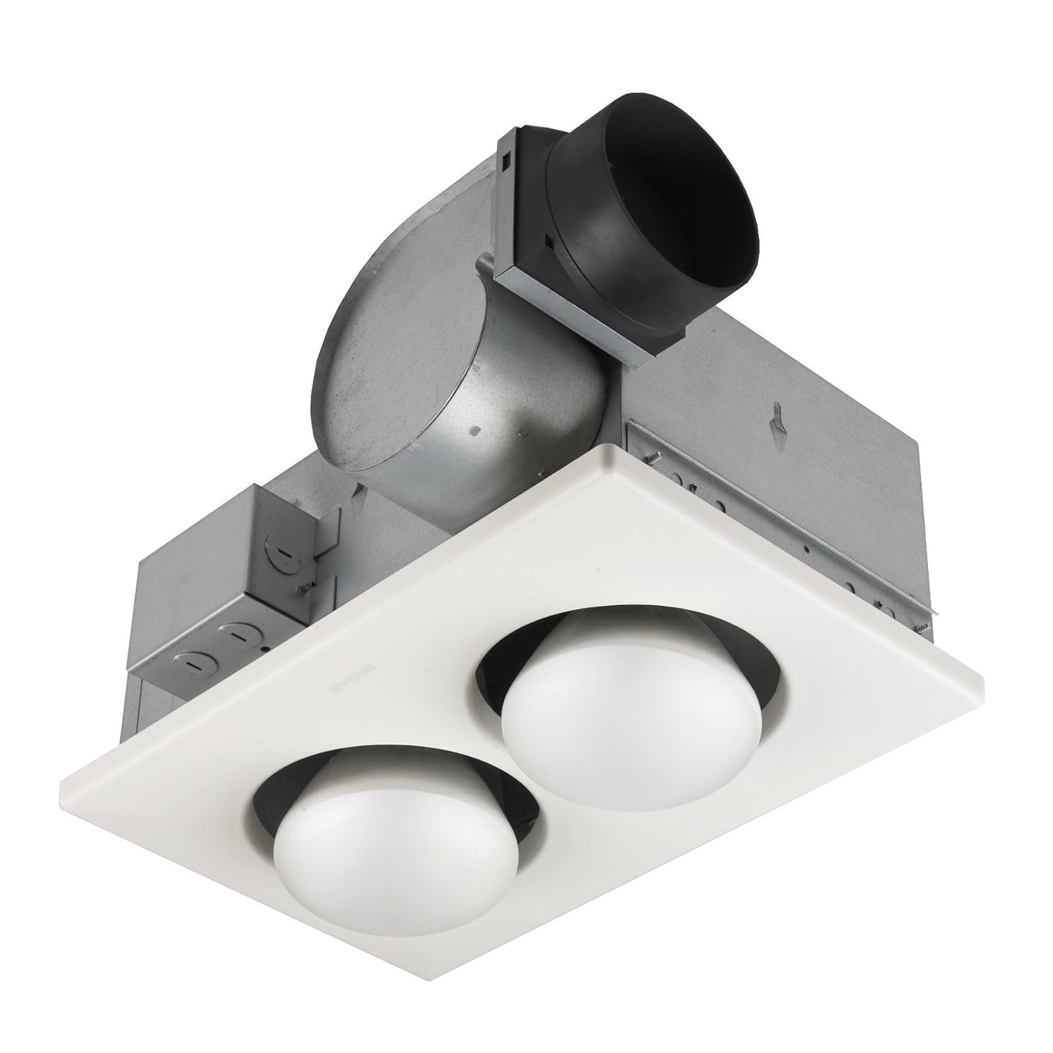 Broan 164 Type IC Infrared Two-Bulb Ceiling Heater with Fan, 250 Watt (Renewed)