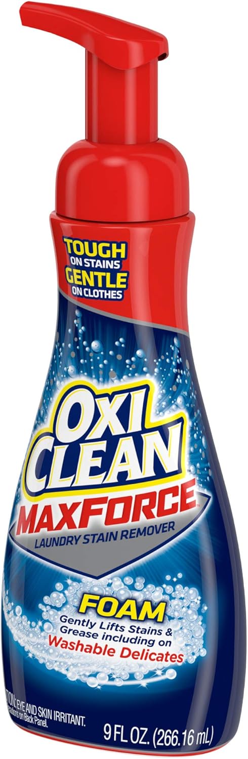 OxiClean Max Force Foam Laundry Pre-Treater, 9 oz: Health & Personal Care