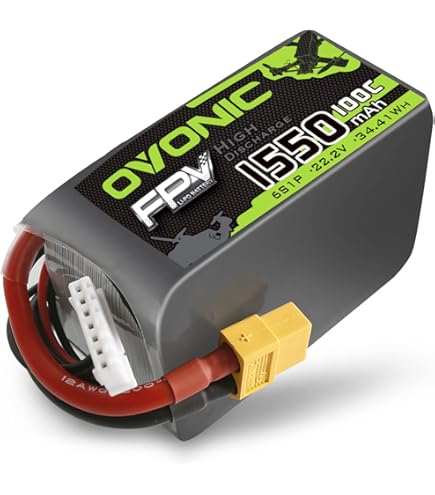 Amazon.com: TATTU R-Line 22.2V 5100mah 6S 95C FPV Lipo Battery