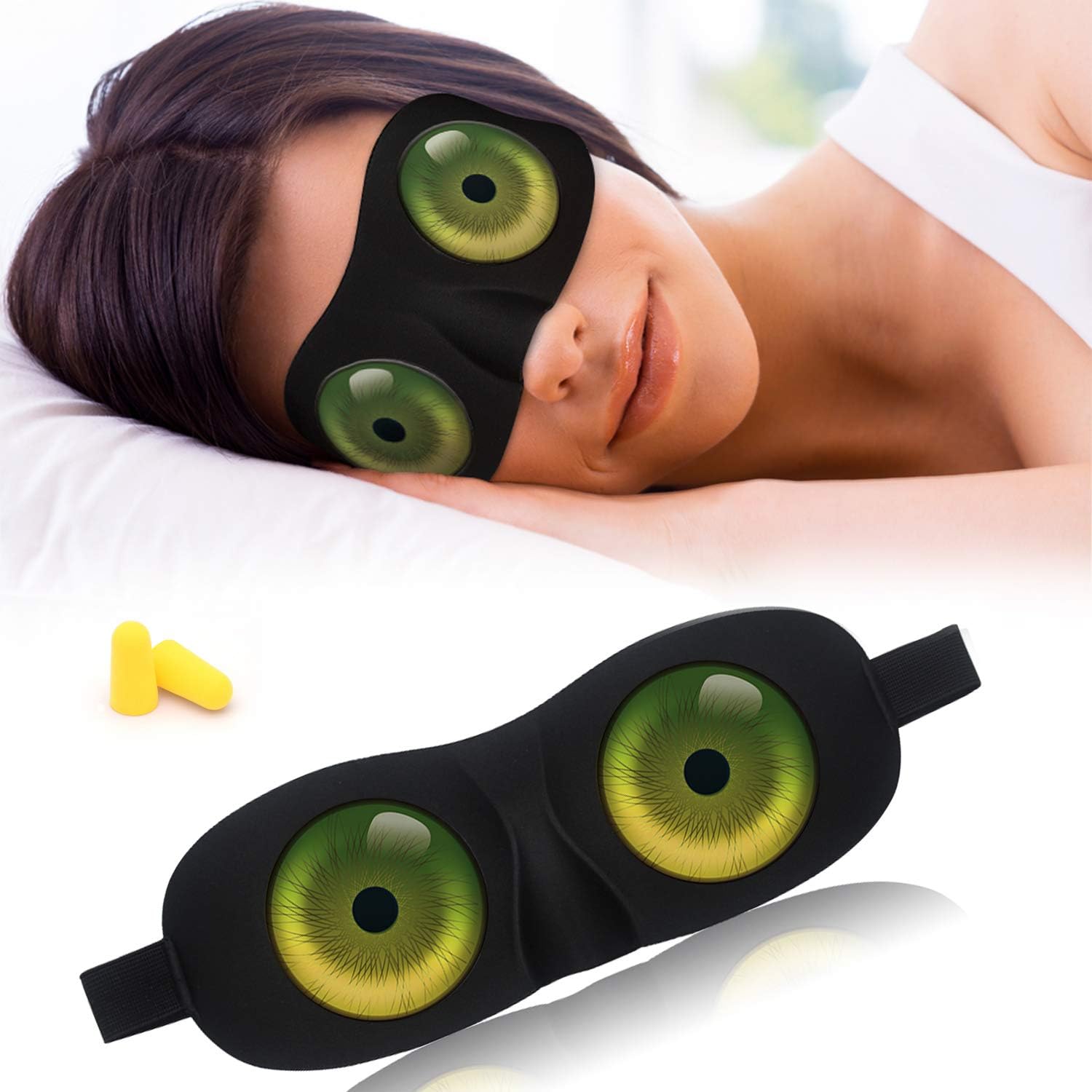 Eye Sleep Mask Funny Blindfold for Women Men Kid, Upgraded