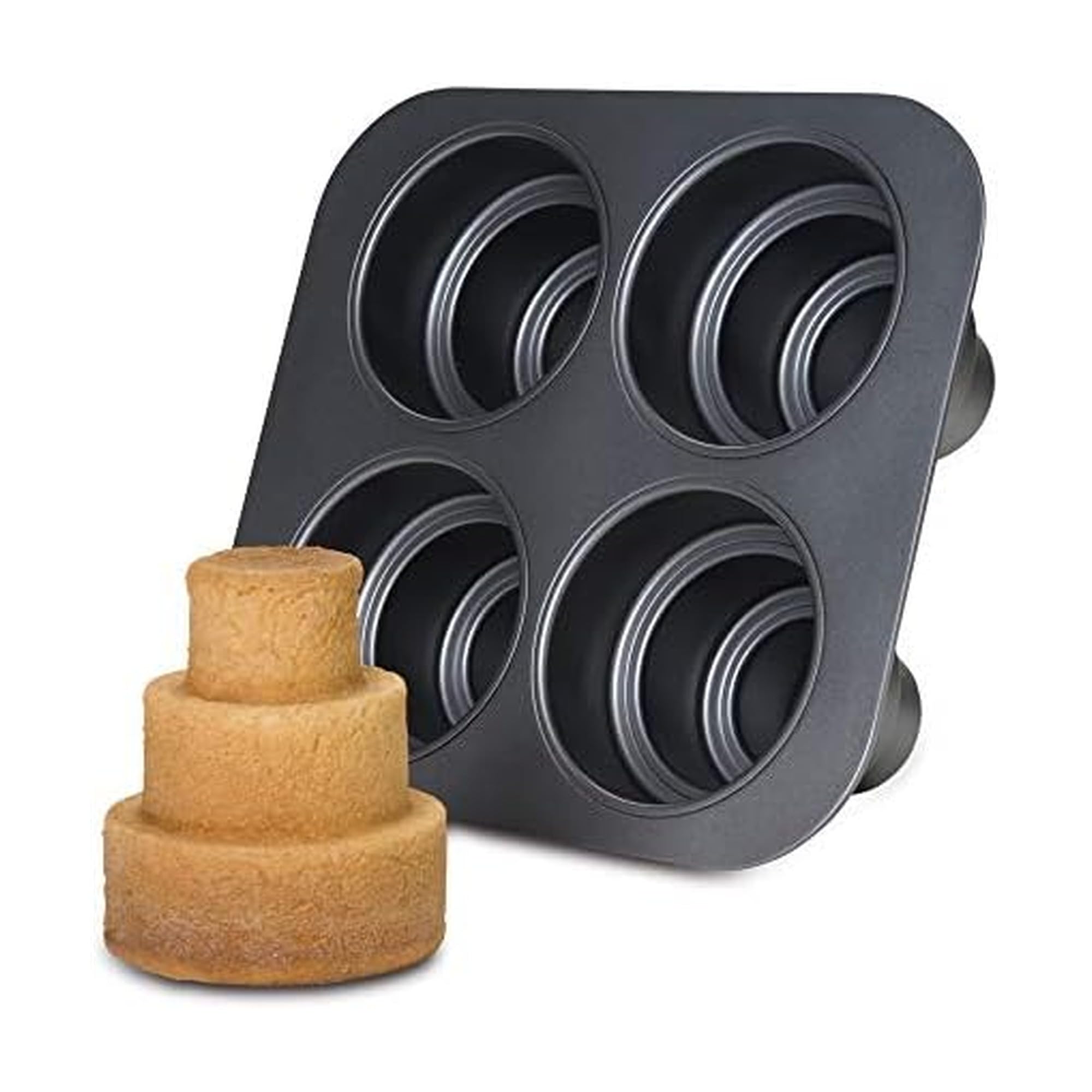 Chicago Metallic Multi Tier Cake Pan, Grey, 27 x 24.5 x 12 cm