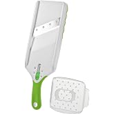 PrepSolutions Adjust-A-Slice Mandoline Slicer with Adjustable Thickness | Perfect for Vegetables, Fruits, and More, Includes Hand Guard and Non-Slip Base, Compact Space-Saving Design For Easy Storage